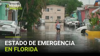 Estado de emergencia en Florida por torrenciales lluvias e inundaciones [upl. by Toole]