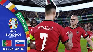 PORTUGAL VS SLOVENIA ROUND OF 16 UEFA EURO 2024  Simulasi eFooball PES 2021 60FPS [upl. by Luapsemaj717]