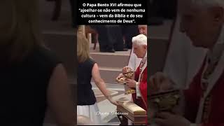 Papa bento xvi até hoje nos ensina a importância da eucaristia papabentoxvi papa shorts [upl. by Reich667]