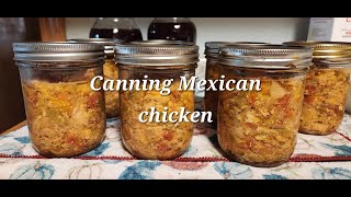 Canning Mexican Chicken canning everybitcountschallenge [upl. by Gordy]