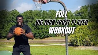 FULL Big ManPost Player Workout  Fundamental Drills To Improve Touch Finishing Footwork amp Fakes [upl. by Mehala560]