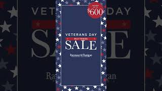 VETERANS DAY MATTRESS SALE  Raymour amp Flanigan [upl. by Kyl]