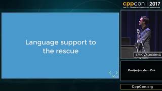 Postermodern C  Erik Valkering  CppCon 2017 [upl. by Moll]