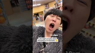 When the night shift playlist slaps at your local grocery store shopping comedy atsukookatsuka [upl. by Kenay787]