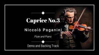 Caprice Nº3  Niccolò Paganini  Demo and Backing Track [upl. by Eidnarb]