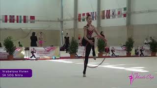 Obuda Cup 2024 Budapest Vrabelova Vivien hoop ball and clubs Rhythmic Gymanstics competition rg [upl. by Hett]