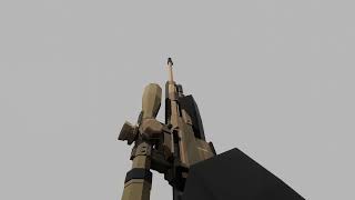 Haenel RS9 rifle animation Blender [upl. by Ilrac]