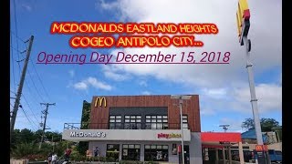 MCDONALDS EASTLAND HEIGHTS COGEO BUKAS NA READY TO SERVED [upl. by Harrad]