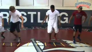 Agility Ladder Drill for Developing Wrestlers [upl. by Anrehs]