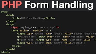 PHP Form Handling Tutorial  GET POST amp REQUEST Global Variables  Learn PHP Programming [upl. by Suivart738]