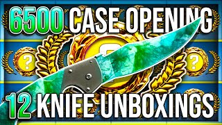 12 KNIFE UNBOXINGS IN 1 VIDEO 6500 CASE OPENING [upl. by Iives104]