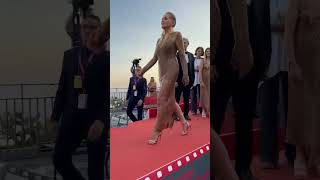 Sharon Stone dazzled on the red carpet at the Taormina Film Festival [upl. by Netsew]