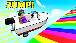 I JUMP 2460392 Miles In An UPGRADED BOAT on Roblox [upl. by Agarhs]