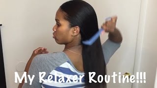 My at home Relaxer Routine [upl. by Kilbride]