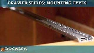 Drawer Slide Tutorial Mounting Types [upl. by Anaeel678]