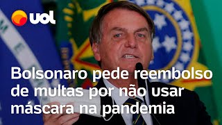 Bolsonaro pede dinheiro de volta após Tarcísio anistiar multas por não usar máscara na pandemia [upl. by Aggy]