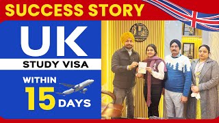 UK Study Visa Approved Within 15 Days Success Story Apply Now For 2024 Intakes [upl. by Netsirc263]