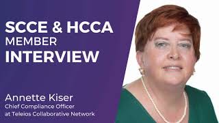 SCCE amp HCCA Member Interview  Annette Kiser [upl. by Corbin]