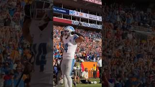 AmonRa St Brown celebrates his 27yard TOUCHDOWN  Detroit Lions shorts [upl. by Gustafson]