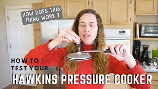 Hawkins Pressure Cooker Test  How to do a trial run for function and safety [upl. by Nork30]