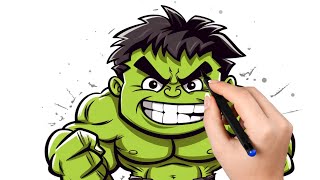 Wie man den Hulk als Karikatur zeichnet [upl. by Cutlor]