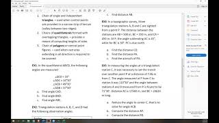 Triangulation  Surveying Lesson 12 [upl. by Dichy]