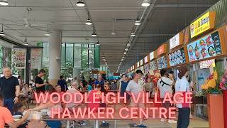 Tour of newly opened Woodleigh Village Hawker Centre  Singapore [upl. by Shira442]