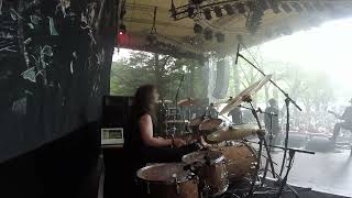 The Foreshadowing  Two Horizons Drum Cam Live at Metaldays 2017 [upl. by Annawyt548]