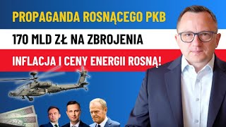 Czy Polska GOSPODARKA Rośnie PKB 32 Wydamy AŻ 14 BUDŻETU na ZBROJENIA Inflacja ROŚNIE [upl. by Oibesue124]