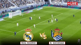 🔴EN VIVO  Real Madrid vs Real Sociedad I Partido de fútbol de LaLiga en I eFOOTBALL PES 21 GAME [upl. by Eenalem]