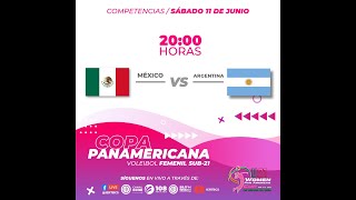 🔴🎥EnVivo Semifinal de la Copa Panamericana de Voleibol Femenil Sub21 México 🇲🇽 vs 🇦🇷Argentina [upl. by Betz]