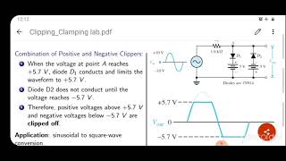 Combination of biased positive and negative clipper [upl. by Aivull202]