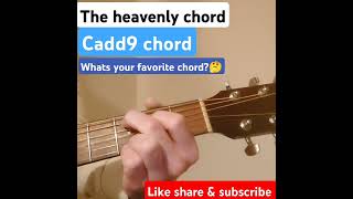 Cadd9 chord shorts ytshorts viralshort guitar trending viralshort heavenly music learn [upl. by Atteniuq]