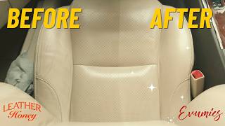 How To Safely Clean Your Filthy Leather Car Seats Using Leather Honey [upl. by Sterne339]