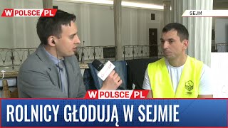 Dramatyczny protest głodowy rolników w Sejmie quotNasz stan zdrowia z każdym dniem jest coraz gorszyquot [upl. by Eleanor]