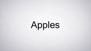 How to Pronounce Apples [upl. by Norym]