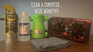 Cleaning Computer Componentswith WD40 [upl. by Halfdan]