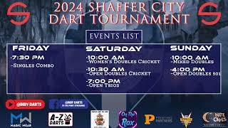 2024 Shaffer City Dart Tournament [upl. by Aiekal]