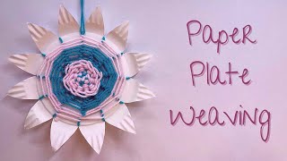 Paper Plate Flower Weaving [upl. by Attenaej]