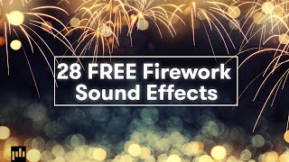 Download 28 FREE Firework Sound Effects SFX  PremiumBeatcom [upl. by Enatan]