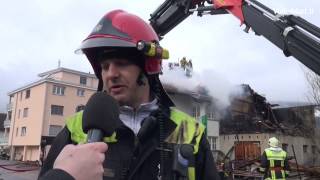 Ein Toter bei Hausbrand in Balzers [upl. by Neraa55]