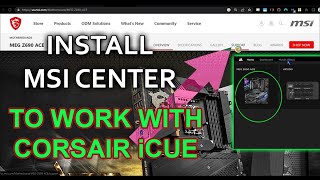 Install MSI Center amp The Mystic Light Module Set It To Work With iCUE Then Uninstall MSI Center [upl. by Rollie]