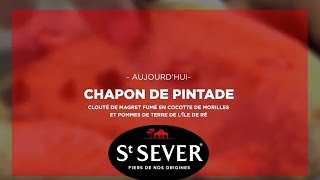 Les Recettes St SEVER  Chapon de Pintade clouté de magret fumé [upl. by Azmah]