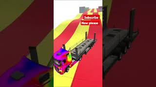 RGB TRUCK TRAILR RAMP  INDIAN BIKE DRIVING 3D shortvideo [upl. by Pelagi620]