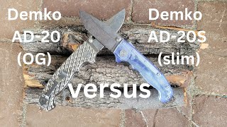 Demko Knives AD20 v AD20S  BATTLE TO THE DEATH [upl. by Drarehs]