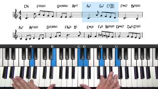 quotThe Christmas Songquot Jazz Piano Tutorial  Chestnuts Roasting On An Open Fire [upl. by Rolfe]