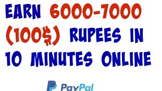 How to make money online Earn 60007000 rupees online for working 10 minutes Daily [upl. by Reeta]