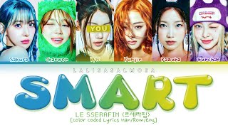 LE SSERAFIM 르세라핌 amp YOU AS A MEMBER  SMART  Karaoke EASY LYRICS [upl. by Hedwiga]