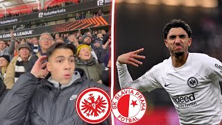 Marmoush Traumtor😍 Erstes mal Waldstadion🔥 Eintracht Frankfurt  Slavia Prag  Stadion Vlog [upl. by Irrac]