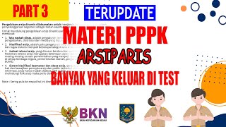 MATERI PPPK ARSIPARIS 2024  LOLOS JADI ASN [upl. by Enomad]